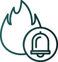 diseño de icono de vector de alarma de incendio