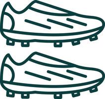 diseño de icono de vector de botas de fútbol