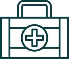 First Aid Kit Vector Icon Design