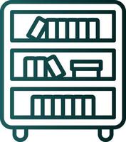 Book Shelf Vector Icon Design