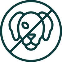 No Pets Vector Icon Design