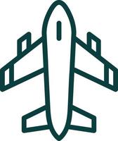 diseño de icono de vector de avión