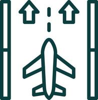 Runway Vector Icon Design