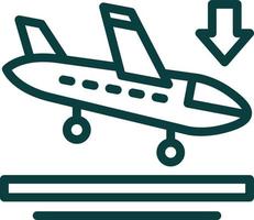 Landing Vector Icon Design