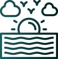 River Vector Icon Design