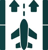 Runway Vector Icon Design