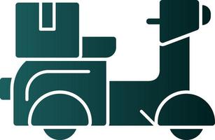 Delivery Bike Vector Icon Design