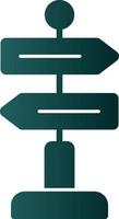 Directional Sign Vector Icon Design