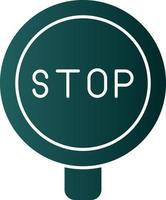 diseño de icono de vector de señal de stop