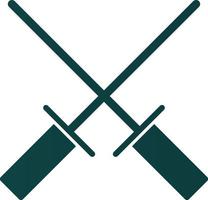 Fencing Vector Icon Design