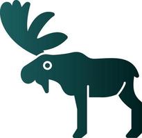 Moose Vector Icon Design