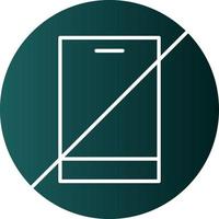 No Phone Vector Icon Design
