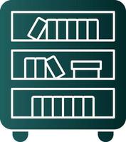 Book Shelf Vector Icon Design