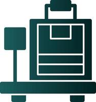 Luggage Scale Vector Icon Design