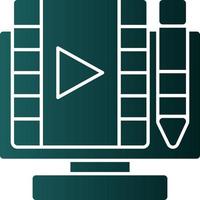 Video Editing Vector Icon Design