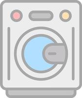 Washing Machine Vector Icon Design