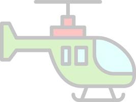 Helicopter Vector Icon Design