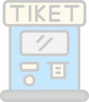 Ticket Machine Vector Icon Design