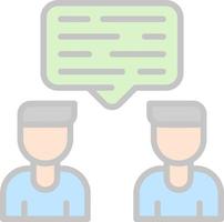 Conversation Vector Icon Design