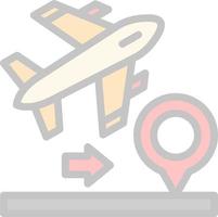 Domestic FLights Vector Icon Design