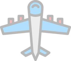 diseño de icono de vector de avión