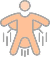 Base Jump Vector Icon Design