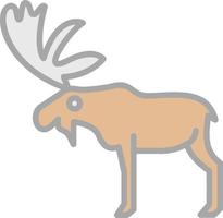 diseño de icono de vector de alces