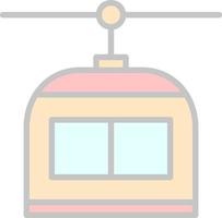 Chairlift Vector Icon Design