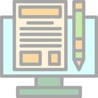 Making Blog Vector Icon Design