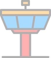 Control Tower Vector Icon Design