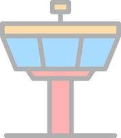 Control Tower Vector Icon Design