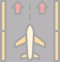 Runway Vector Icon Design