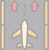 Runway Vector Icon Design