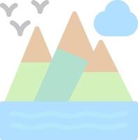 Mountains Vector Icon Design