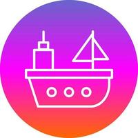 diseño de icono de vector de barco