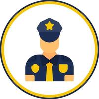 diseño de icono de vector de oficial de policía