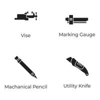 Set of Mechanical Equipment Icons vector