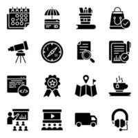 Service Tools And Equipment Icons vector