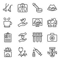 Pack of Healthcare Line Vector Icons