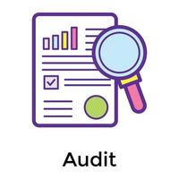 Trendy Audit Concepts vector