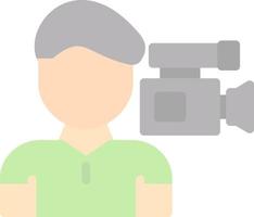 Camera Man Vector Icon Design