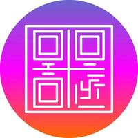 diseño de icono de vector de código qr