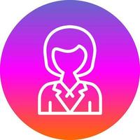 Airhostess Vector Icon Design