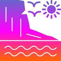 Cliff Vector Icon Design