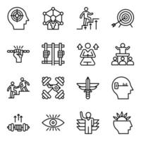 Pack of Skills Empowerment Line Icons vector