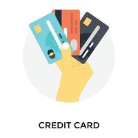 Trendy Credit Card vector