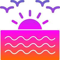 diseño de icono de vector de amanecer