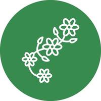 diseño de icono de vector de diseño floral