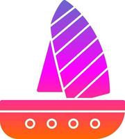 diseño de icono de vector de windsurf