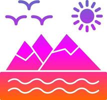 Mountains Vector Icon Design